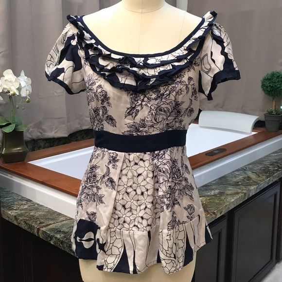 Yoana Baraschi Ruffle Blouse - Picture 1 of 5